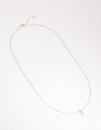 Gold Plated Sterling Silver Rose Necklace - link has visual effect only