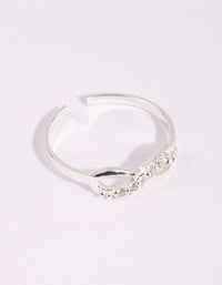 Sterling Silver Infinity Ring - link has visual effect only