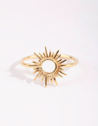 Gold Plated Sterling Silver Sun Goddess Ring - link has visual effect only