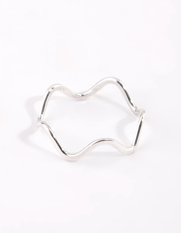 Sterling Silver Squiggle Ring