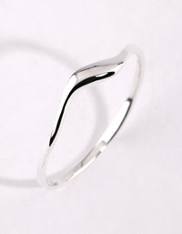 Sterling Silver Wave Ring - link has visual effect only