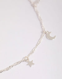 Silver Celestial Charm Anklet - link has visual effect only