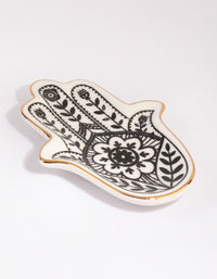 Hamsa Hand Ceramic Trinket Tray - link has visual effect only