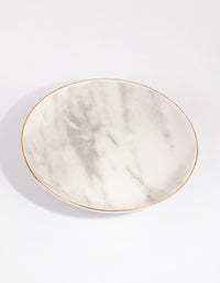 Round Gold Trim Ceramic Trinket Tray - link has visual effect only