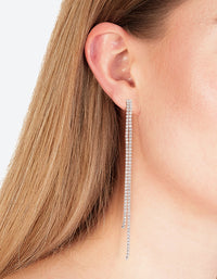 Silver Cupchain Drop Earrings - link has visual effect only