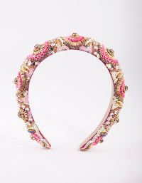 Beaded Diamante Headband - link has visual effect only