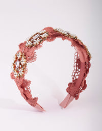 Flower & Embellished Lace Alice Band - link has visual effect only