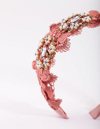 Flower & Embellished Lace Alice Band - link has visual effect only