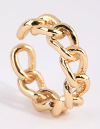 Gold Plated Adjustable Chain Ring Pack - link has visual effect only