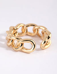 Gold Plated Adjustable Chain Ring Pack - link has visual effect only