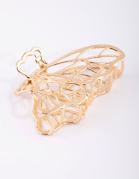 Gold Metal Butterfly Claw Clip - link has visual effect only