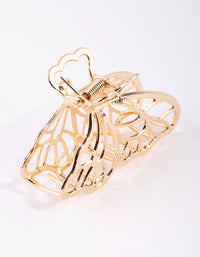 Gold Metal Butterfly Claw Clip - link has visual effect only