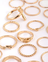 Gold Diamante Ring 24-Pack - link has visual effect only