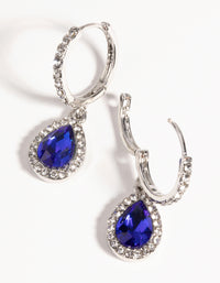 Silver Sapphire Necklace & Earring Set - link has visual effect only