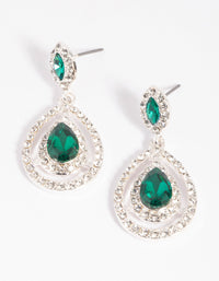 Silver Elegant Teardrop Earrings - link has visual effect only