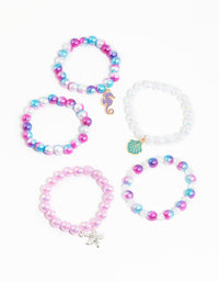 Kids Seaside Ombre Stretch Bracelet 5-Pack - link has visual effect only