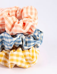 Mixed Gingham Scrunchie Pack - link has visual effect only