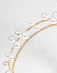 Gold Scattered Pearl Headband - link has visual effect only