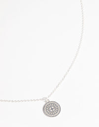 Sterling Silver Circular Stamp Necklace - link has visual effect only