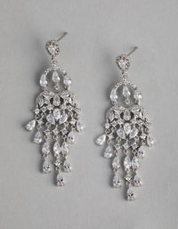 Silver Chandelier Drop Earrings - link has visual effect only