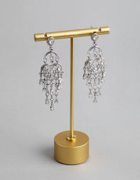 Silver Chandelier Drop Earrings - link has visual effect only