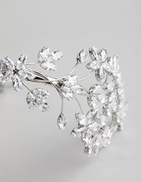 Rhodium Statement Flower Alice Band - link has visual effect only