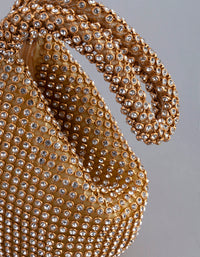 Gold Diamante Triangular Purse - link has visual effect only