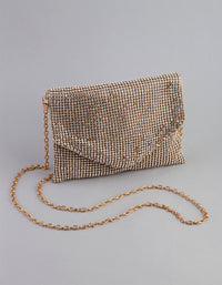 Gold Diamante Cross Body Purse - link has visual effect only