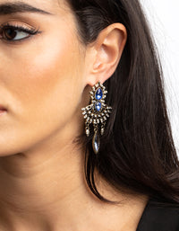 Antique Gold Vintage Drop Earrings - link has visual effect only