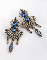 Antique Gold Vintage Drop Earrings - link has visual effect only