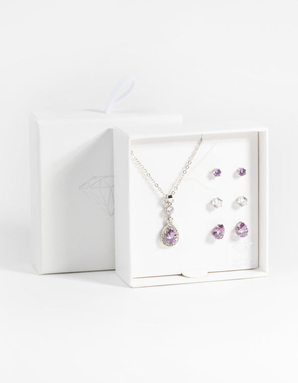 Lovisa swarovski crystal necklace clearance