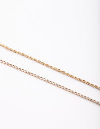 Gold Plated Anklet Set - link has visual effect only