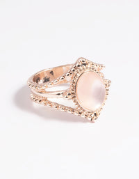 Rose Gold Cats Eye Ring - link has visual effect only