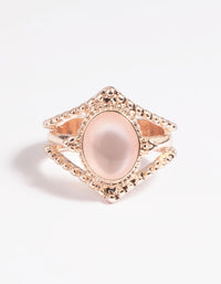 Rose Gold Cats Eye Ring - link has visual effect only