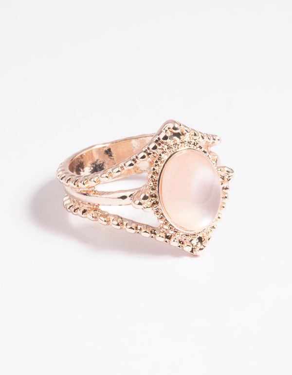 Rose Gold Cats Eye Ring