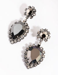 Gunmetal Vintage Drop Earrings - link has visual effect only