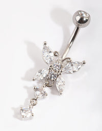 Surgical Steel Butterfly Belly Bar - link has visual effect only