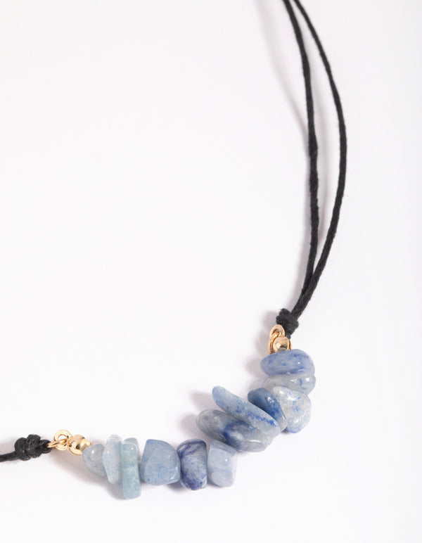 Blue Aventurine Chip Necklace