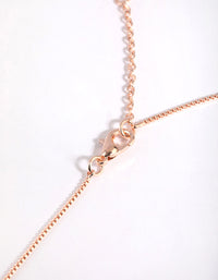 Rose Gold Plated Fine Chain Necklace - link has visual effect only