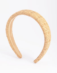 Straw Padded Alice Band - link has visual effect only