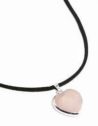 Silver Rose Quartz Rope Necklace - link has visual effect only