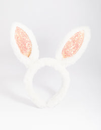 Kids Glitter Bunny Headband - link has visual effect only