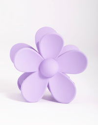 90s Purple Daisy Flower Claw Clip - link has visual effect only