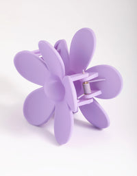 90s Purple Daisy Flower Claw Clip - link has visual effect only