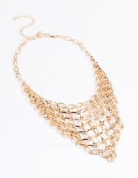 Gold Chain Statement Necklace - link has visual effect only