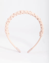 Blush Woven Headband - link has visual effect only