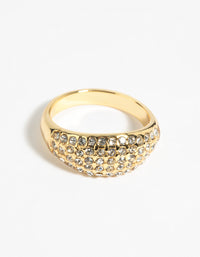 Gold Diamante Ring - link has visual effect only