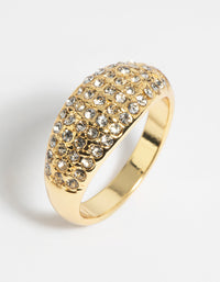 Gold Diamante Ring - link has visual effect only