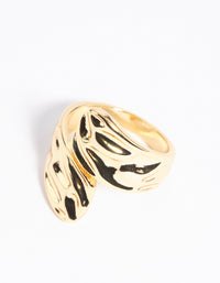 Gold Molten Wrap Ring - link has visual effect only