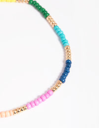 Gold Beaded Anklet - link has visual effect only